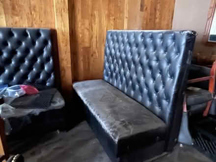 Photo of free Large Upholstered Booth Seats (Downtown) #2