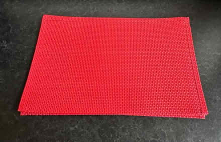 Photo of free Set of six large red place mats (Wigston Magna) #1