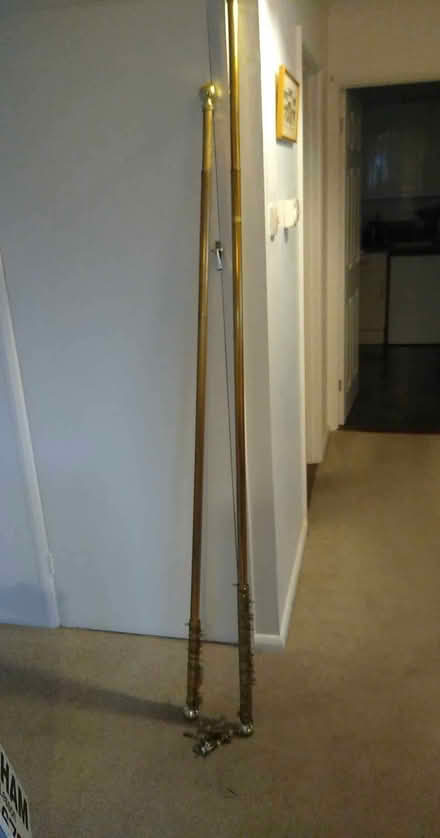 Photo of free Brass Curtain Rails - extendable (2) (Fareham PO14) #1