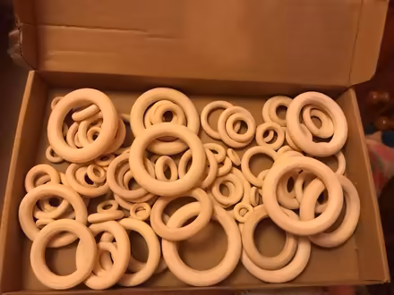 Photo of free Assorted wooden rings for craft/macrame (Boultham LN5) #1