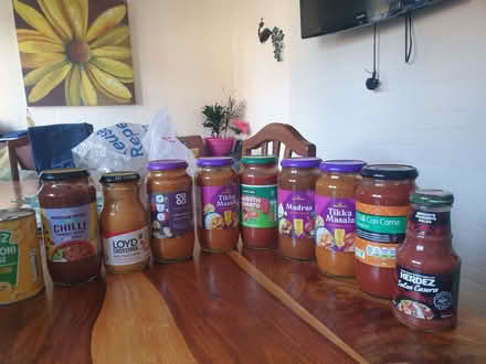 Photo of free Tins and jars of out of date food and sauces (Linton LS22) #1