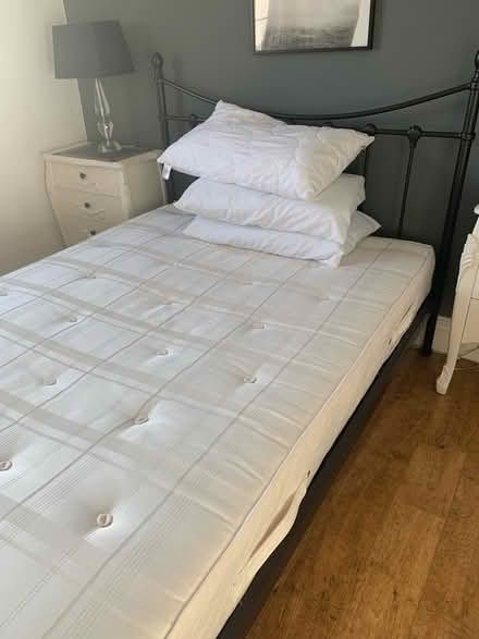 Photo of free Black double bed and mattress (Leeds 15) #2