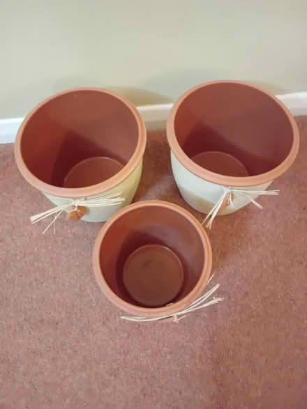 Photo of free Set of 3 pots (Hatfield Peverel CM3) #2