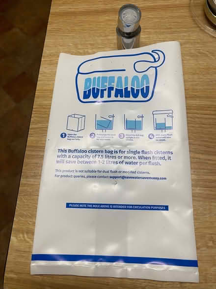 Photo of free Water saving cistern bag and tap fitting (Whiteshill GL6) #1