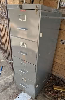 Photo of free locking metal filing cabinet (Kaleen) #1