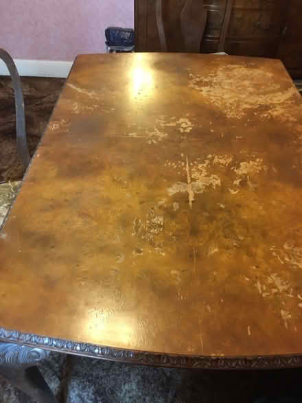 Photo of free Large Solid Walnut Extendable Dining Table From 1930’s (Black Dam RG21) #1