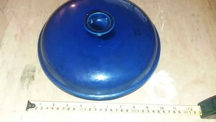 Photo of free casserole dish lid, ceramic 11" 28cm, dark blue (Crosspool S10) #2