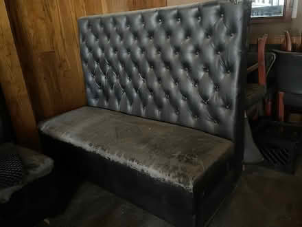 Photo of free Large Upholstered Booth Seats (Downtown) #1