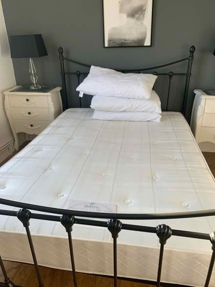 Photo of free Black double bed and mattress (Leeds 15) #4