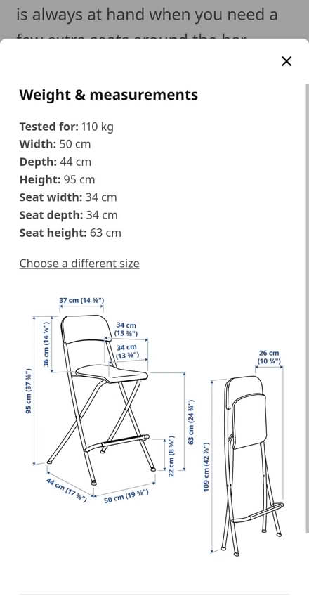 Photo of free 2 ikea Bar stool with backrest (Kilcoole) #2