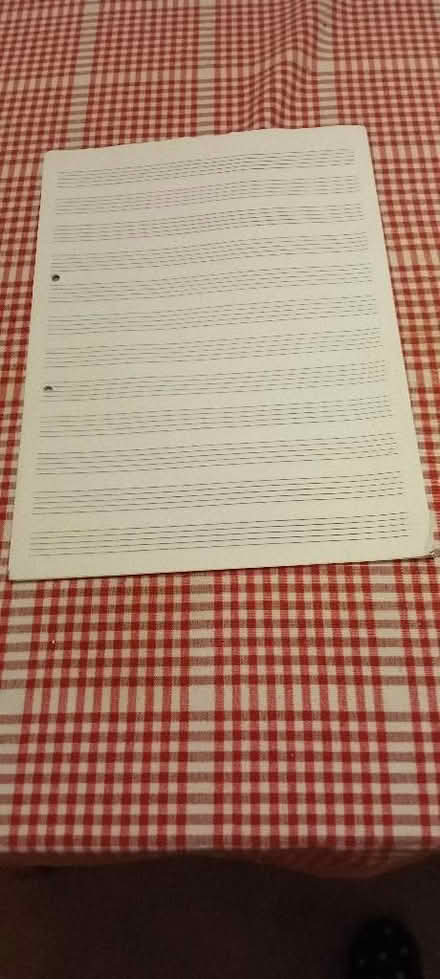 Photo of free A4 paper for writing music (Wells BA5) #1