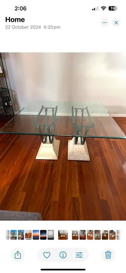 Photo of free 1500 square glass dining table (Ascot) #3