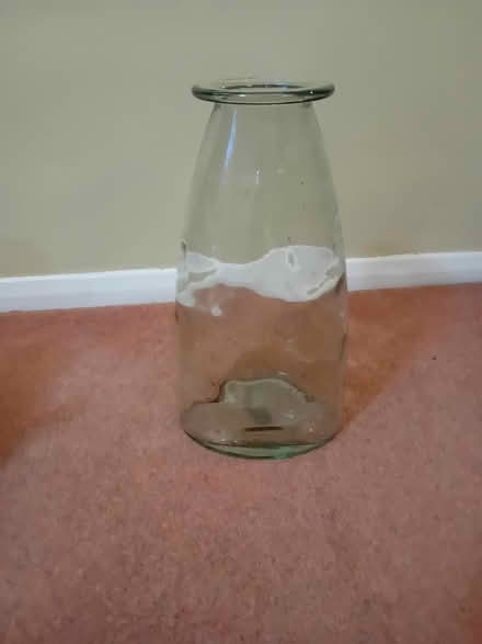 Photo of free Tall chunky oval glass vase (Hatfield Peverel CM3) #1