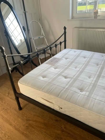 Photo of free Black double bed and mattress (Leeds 15) #3