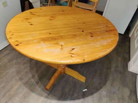 Photo of free Round wooden table (Great Denham MK40) #1