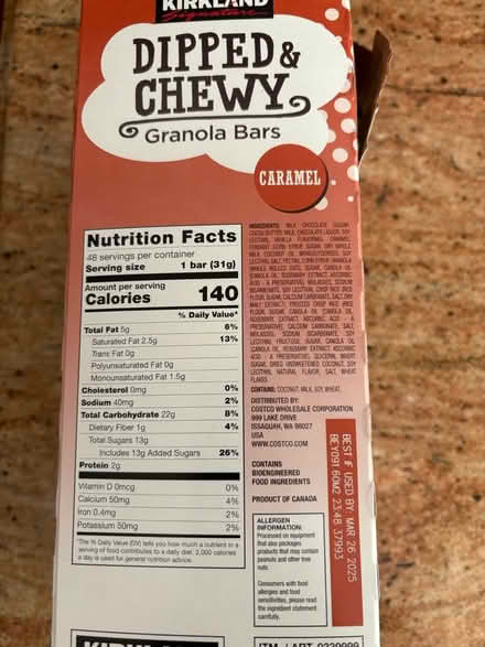 Photo of free Chocolate & Chewy Granola Bars (Union, NJ) #3