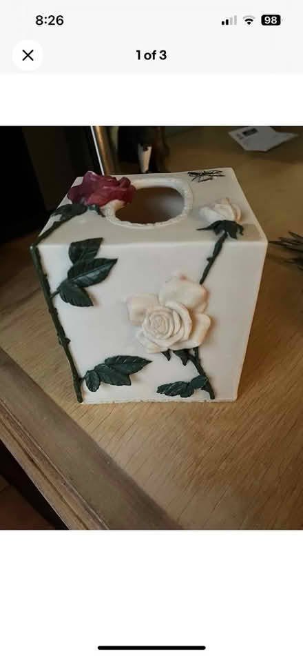 Photo of free Rose ceramic tissue box (Mohegan Lake) #3