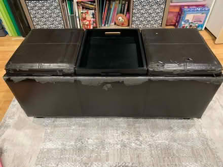 Photo of free Brown storage ottoman (Cambrian) #1