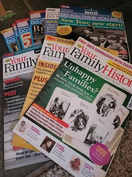 Photo of free Genealogy/family history magazines x 9 (Shenley Fields B29) #1