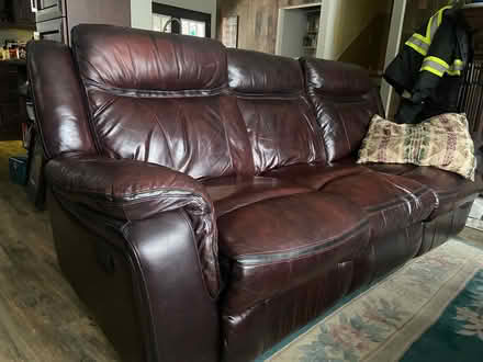 Photo of free Pieces of leather sectional couch (Streetsville) #2