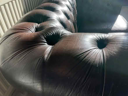 Photo of free Leather chesterfield sofa (Fulham SW6) #4