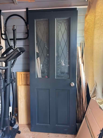 Photo of free Wooden door with glass (internal) (Catford South SE6) #1