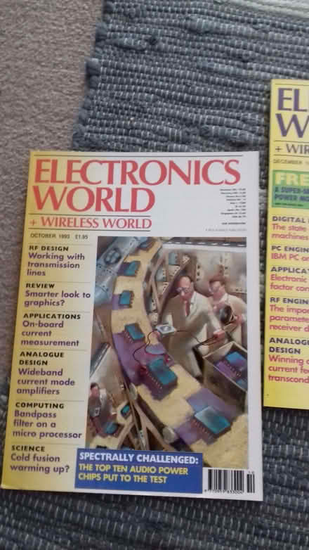 Photo of free Big box of 1990s - ELECTRONICS+WIRELESS WORLD magazine (Studlands Park CB8) #1