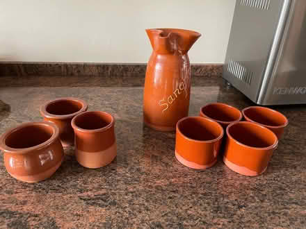 Photo of free Clay Sangria set plus pots (Cob Lane B29) #2