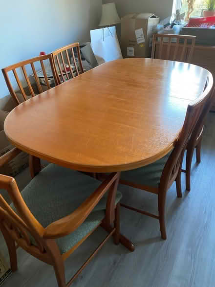 Photo of free MacIntosh Dining a table and 8 chairs (Giffnock G46) #1