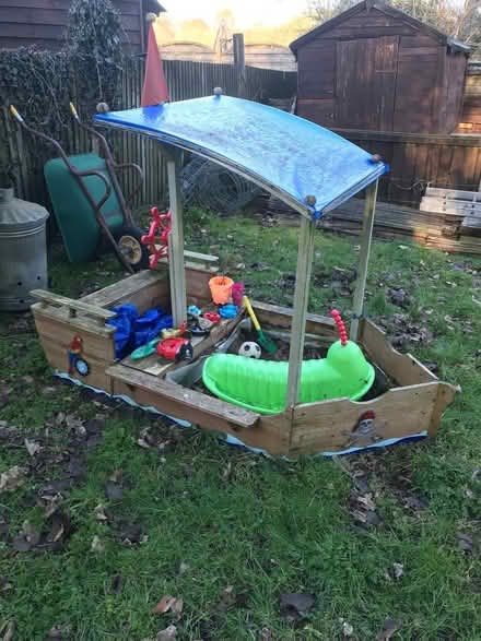 Photo of free Sandpit and toys (Chaddleworth RG20) #2