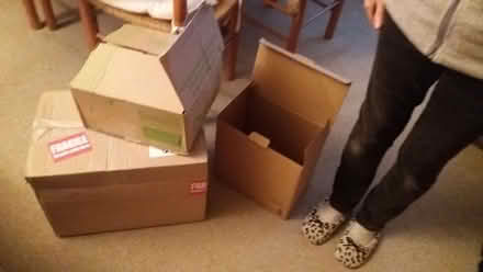 Photo of free cardboard boxes 3, largest 46x30cm (Crosspool S10) #1