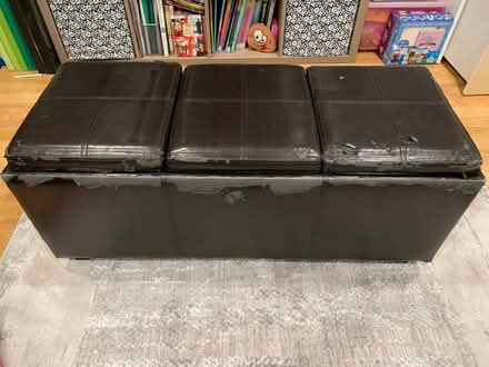 Photo of free Brown storage ottoman (Cambrian) #2