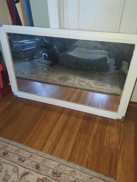 Photo of free White framed mirror (Leonardo/Middletown) #1