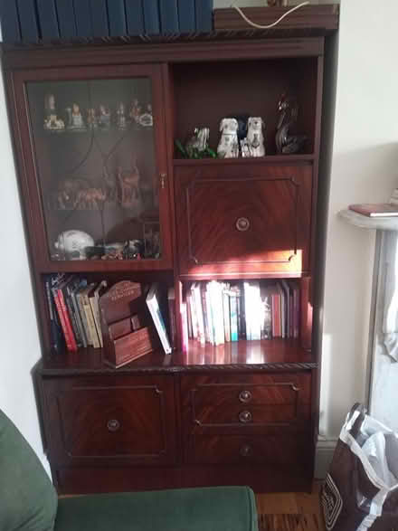 Photo of free Mahogany display cabinet (Phibsboro, Dublin.) #1