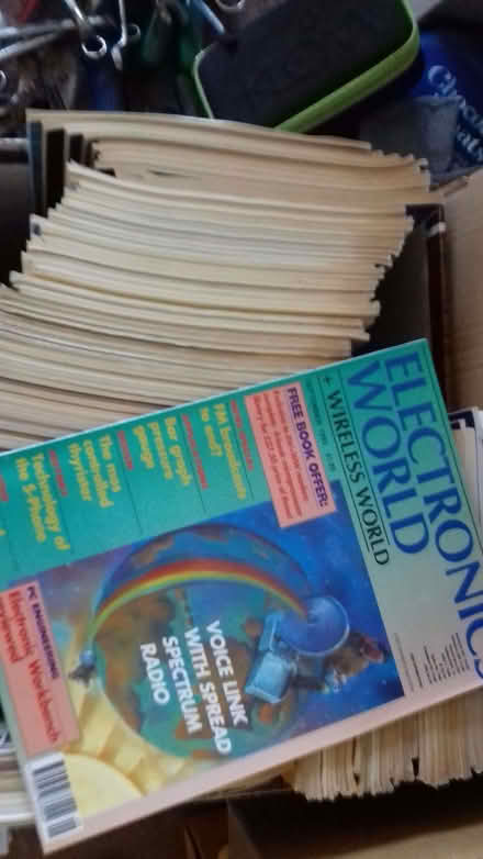 Photo of free Big box of 1990s - ELECTRONICS+WIRELESS WORLD magazine (Studlands Park CB8) #2