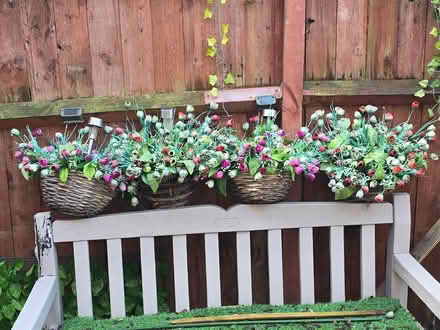 Photo of free Artificial hanging baskets. (West Croydon CR0) #1