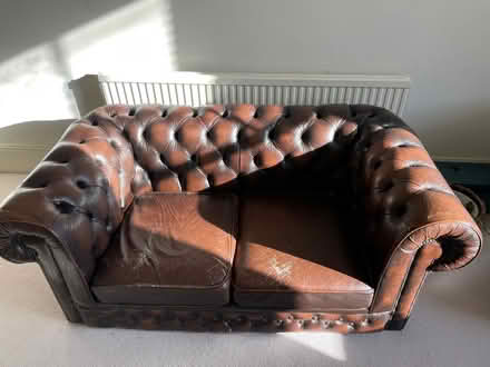 Photo of free Leather chesterfield sofa (Fulham SW6) #1