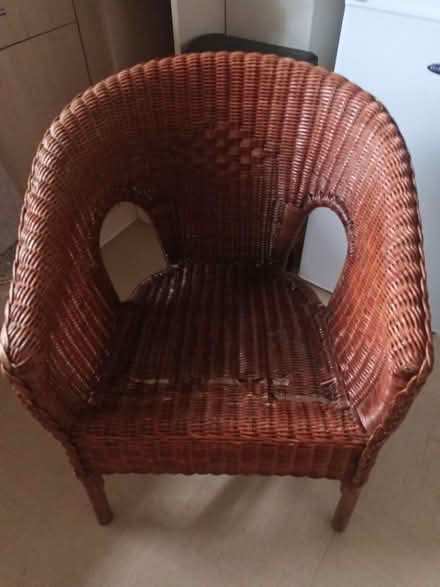 Photo of free Wicker chair (Carlton) #1