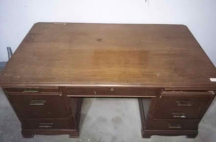 Photo of free Large Wood Executive Desk (Near Mooseheart 60510) #3