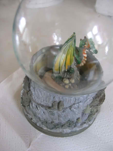 Photo of free dragon musical glitter globe (broken) (Sherrard's Green WR14) #1