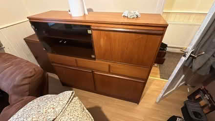 Photo of free Large wooden cabinet (Reedley BB10) #2