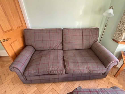 Photo of free Three piece suite (4with pouf) (Tywyn LL31) #1