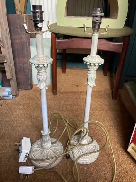 Photo of free 2 tall table lamps (Glastonbury BA6) #1