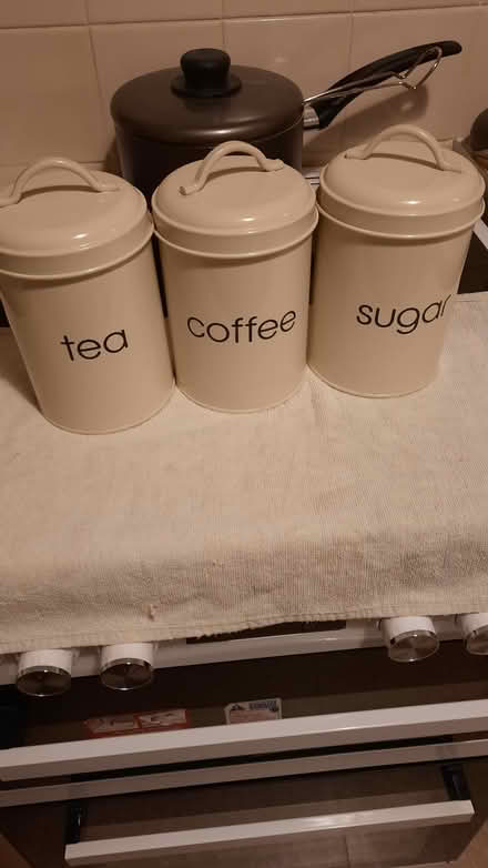 Photo of free Tea, coffee sugar cannisters (Escomb, Bishop Auckland) #1