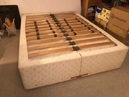 Photo of free Dunlopillo Slatted Double Divan Bed Base. (Hastings TN35) #1