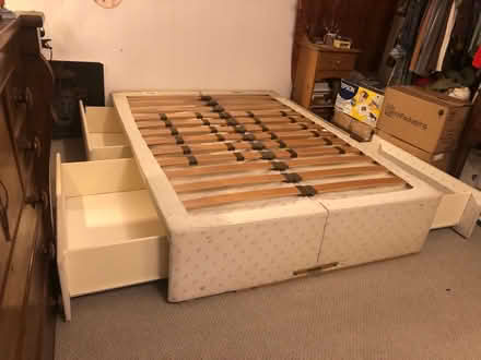 Photo of free Dunlopillo Slatted Double Divan Bed Base. (Hastings TN35) #3