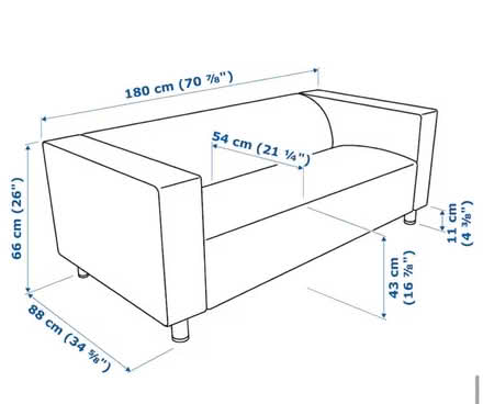 Photo of free IKEA two seater sofa (Bedminster) #3