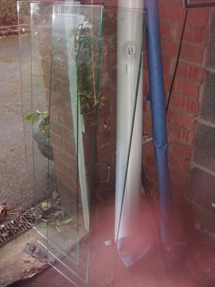 Photo of free 3 large panels of toughened glass (Fearnhead WA2) #1