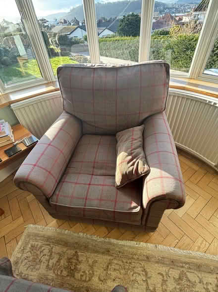 Photo of free Three piece suite (4with pouf) (Tywyn LL31) #3