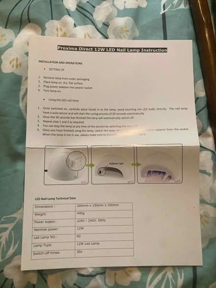 Photo of free Proxima LED Nail Lamp (Stafford ST16) #4